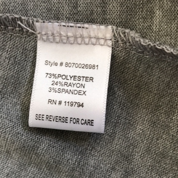 2/$50 LIVE AND LET LIVE Heather Gray Open Front Cardigan Size 1X - Picture 5 of 9